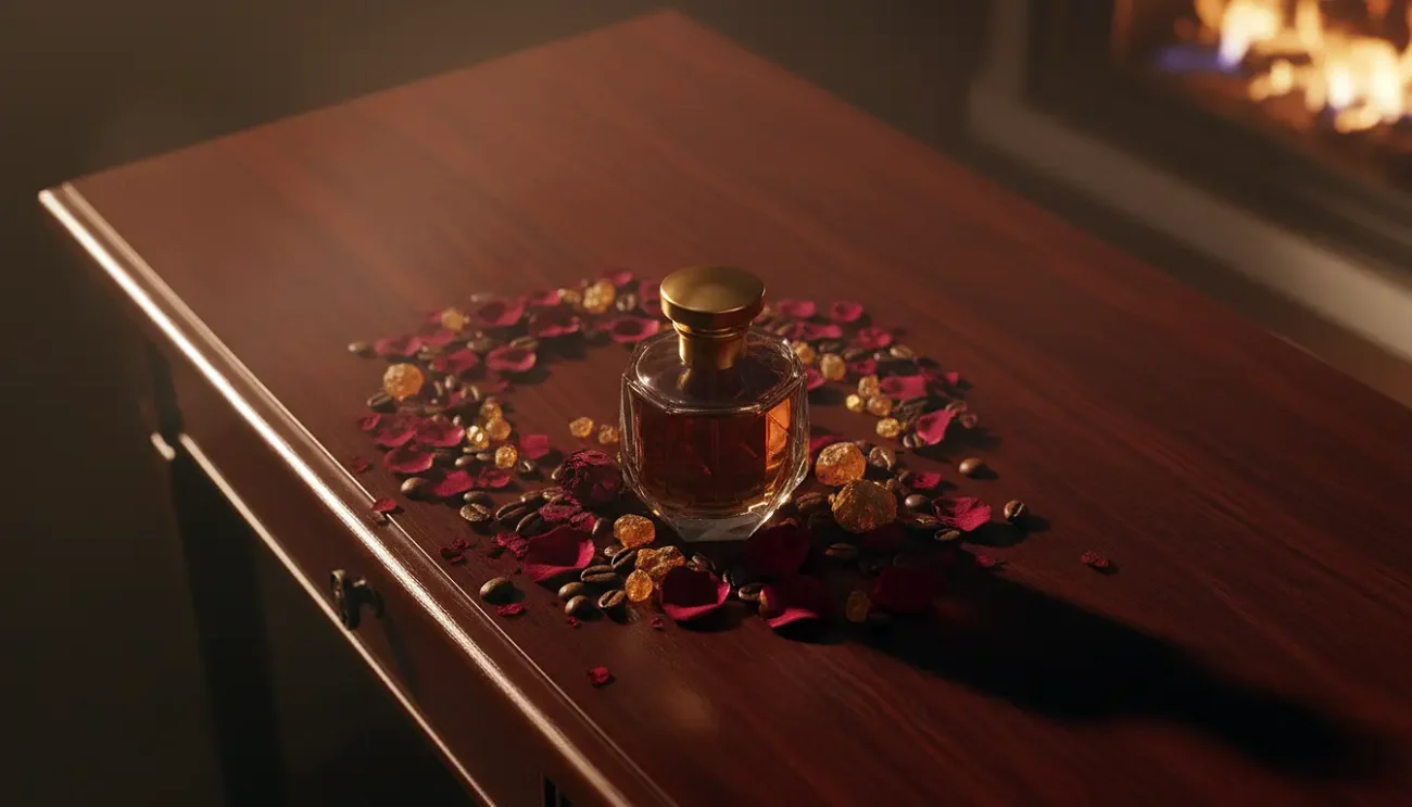 Discover Rose Coffee Perfume Oil, inspired by Tom Ford Café Rose (for reference only). A rich fusion of Damask rose, roasted coffee, amber, and sandalwood — sensual, sophisticated, and long-lasting. Perfect for evening elegance and cool-weather allure.