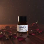 Discover Rose Coffee Perfume Oil, inspired by Tom Ford Café Rose (for reference only). A rich fusion of Damask rose, roasted coffee, amber, and sandalwood — sensual, sophisticated, and long-lasting. Perfect for evening elegance and cool-weather allure.
