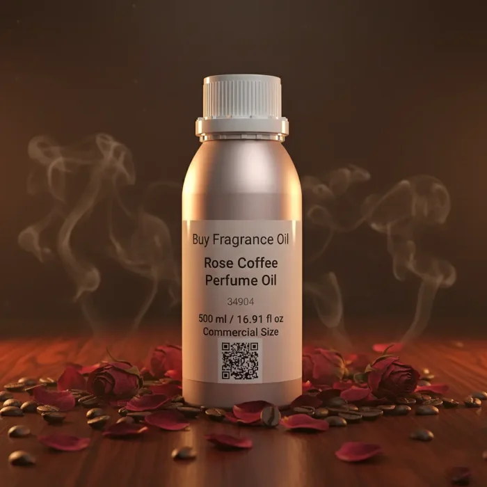 Discover Rose Coffee Perfume Oil, inspired by Tom Ford Café Rose (for reference only). A rich fusion of Damask rose, roasted coffee, amber, and sandalwood — sensual, sophisticated, and long-lasting. Perfect for evening elegance and cool-weather allure.