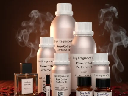 Discover Rose Coffee Perfume Oil, inspired by Tom Ford Café Rose (for reference only). A rich fusion of Damask rose, roasted coffee, amber, and sandalwood — sensual, sophisticated, and long-lasting. Perfect for evening elegance and cool-weather allure.