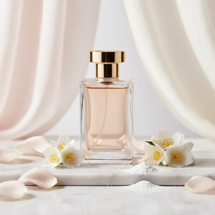Experience Rose Jasmine Musk Perfume Oil, inspired by Lancôme Idôle (for reference only). A luminous floral blend of rose, jasmine, and soft white musk — pure, feminine, and refined. Alcohol-free, long-lasting perfume oil crafted for modern elegance and daily sophistication.