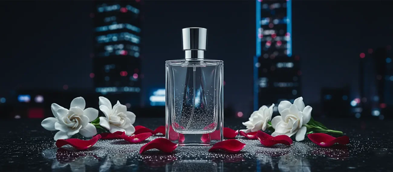 Experience Rose Jasmine Musk Perfume Oil, inspired by Lancôme Idôle (for reference only). A luminous floral blend of rose, jasmine, and soft white musk — pure, feminine, and refined. Alcohol-free, long-lasting perfume oil crafted for modern elegance and daily sophistication.