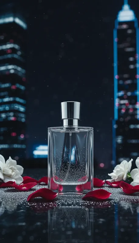 Experience Rose Jasmine Musk Perfume Oil, inspired by Lancôme Idôle (for reference only). A luminous floral blend of rose, jasmine, and soft white musk — pure, feminine, and refined. Alcohol-free, long-lasting perfume oil crafted for modern elegance and daily sophistication.