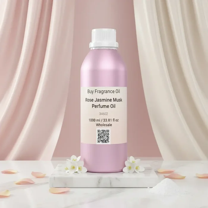 Experience Rose Jasmine Musk Perfume Oil, inspired by Lancôme Idôle (for reference only). A luminous floral blend of rose, jasmine, and soft white musk — pure, feminine, and refined. Alcohol-free, long-lasting perfume oil crafted for modern elegance and daily sophistication.