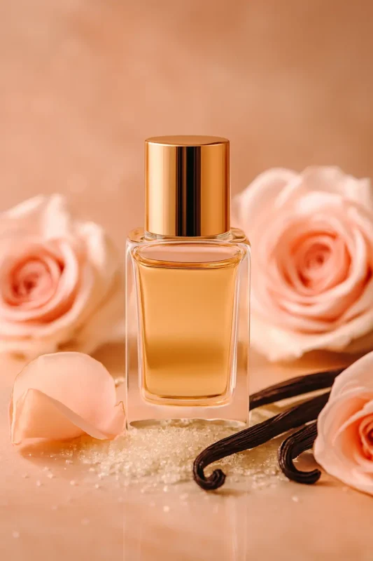 Discover Rose Vanilla Sugar Perfume Oil, inspired by Mancera Rose Vanille (for reference only). A sweet blend of rosewater, creamy vanilla, and sugar crystals with warm amber undertones. Alcohol-free, long-lasting perfume oil crafted for lovers of soft luxury and timeless romance.
