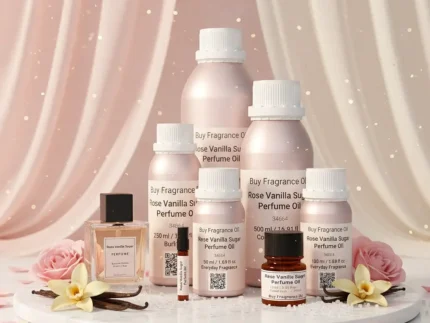 Discover Rose Vanilla Sugar Perfume Oil, inspired by Mancera Rose Vanille (for reference only). A sweet blend of rosewater, creamy vanilla, and sugar crystals with warm amber undertones. Alcohol-free, long-lasting perfume oil crafted for lovers of soft luxury and timeless romance.