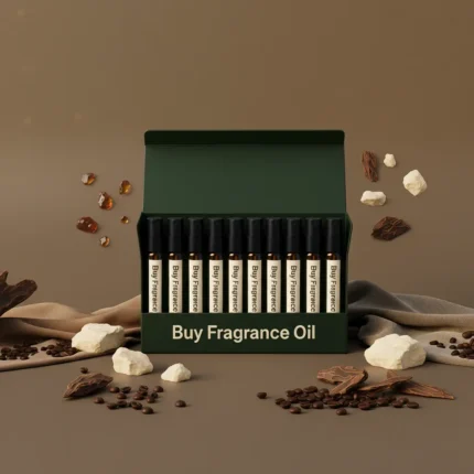 Unisex discovery perfume oil kit – 10×2ml sampler inspired by amber, musk, oud and niche luxury fragrances.