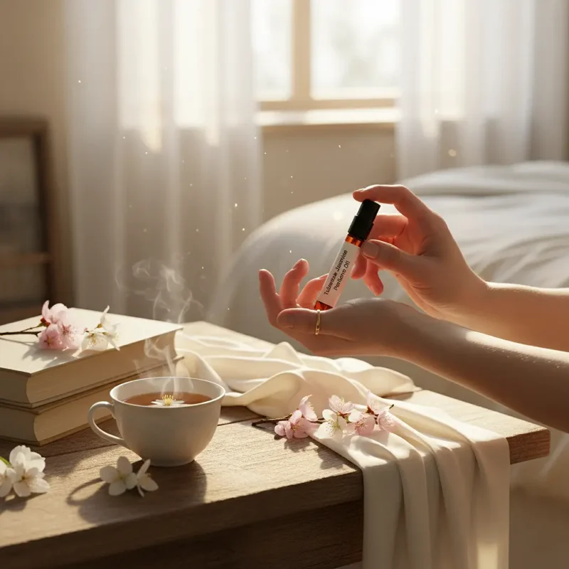 Tuberose Jasmine Perfume Oil – white floral amber fragrance inspired by Good Girl Gone Bad, elegant feminine perfume oil.