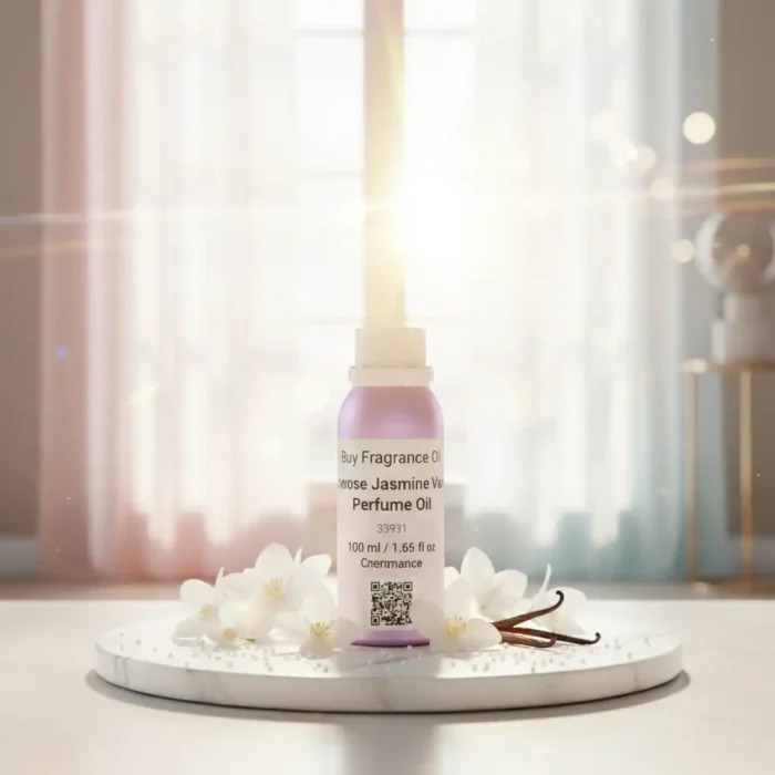 Tuberose Jasmine Vanilla Perfume Oil | Long-Lasting Floral Amber Fragrance Inspired by Armani My Way