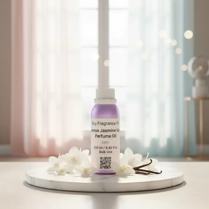 Tuberose Jasmine Vanilla Perfume Oil | Long-Lasting Floral Amber Fragrance Inspired by Armani My Way