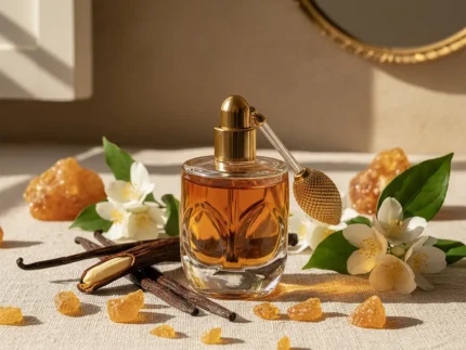 Vanilla Amber Jasmine Perfume Oil – warm amber floral fragrance inspired by Dolce & Gabbana The One.