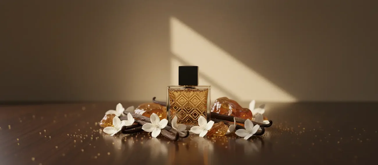 Vanilla Amber Jasmine Perfume Oil – warm amber floral fragrance inspired by Dolce & Gabbana The One.