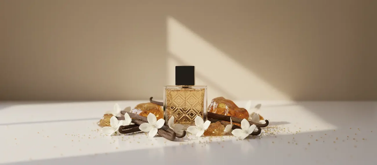 Vanilla Amber Jasmine Perfume Oil – warm amber floral fragrance inspired by Dolce & Gabbana The One.