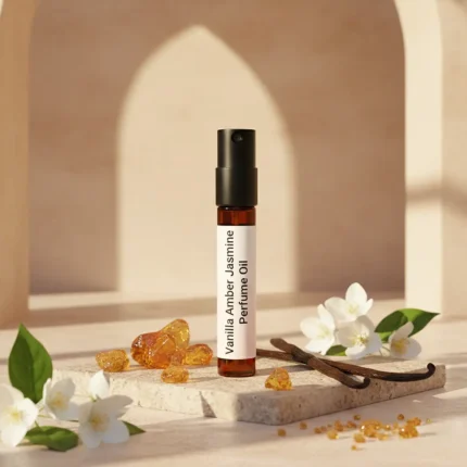 Vanilla Amber Jasmine Perfume Oil – warm amber floral fragrance inspired by Dolce & Gabbana The One.