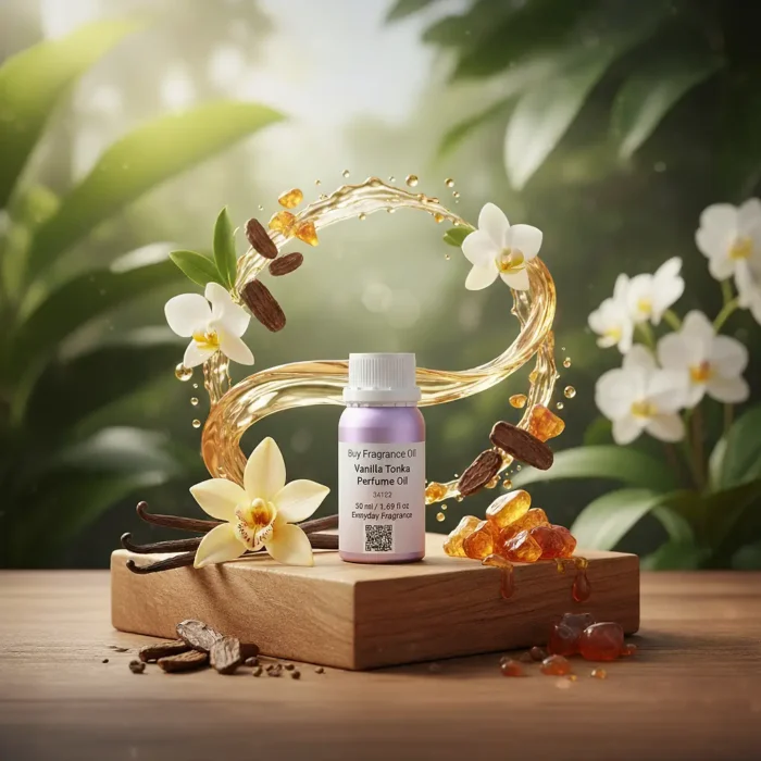 Vanilla Tonka Perfume Oil | Sweet Amber & Jasmine Fragrance Inspired by Carolina Herrera Good Girl – Long-Lasting Perfume Oil