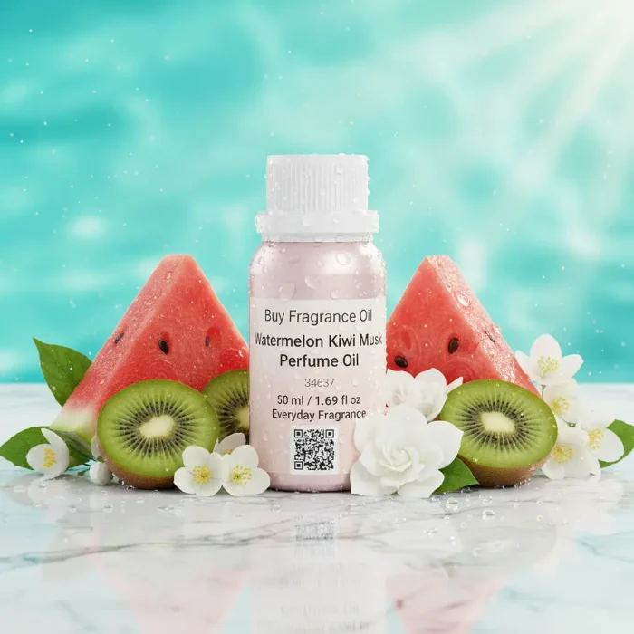 Experience Watermelon Kiwi Musk Perfume Oil, inspired by Dolce & Gabbana L’Imperatrice 3 (for reference only). A juicy, refreshing blend of watermelon, kiwi, and soft musk that radiates summer energy, youthful charm, and effortless elegance. Alcohol-free and long-lasting fruity floral perfume oil.