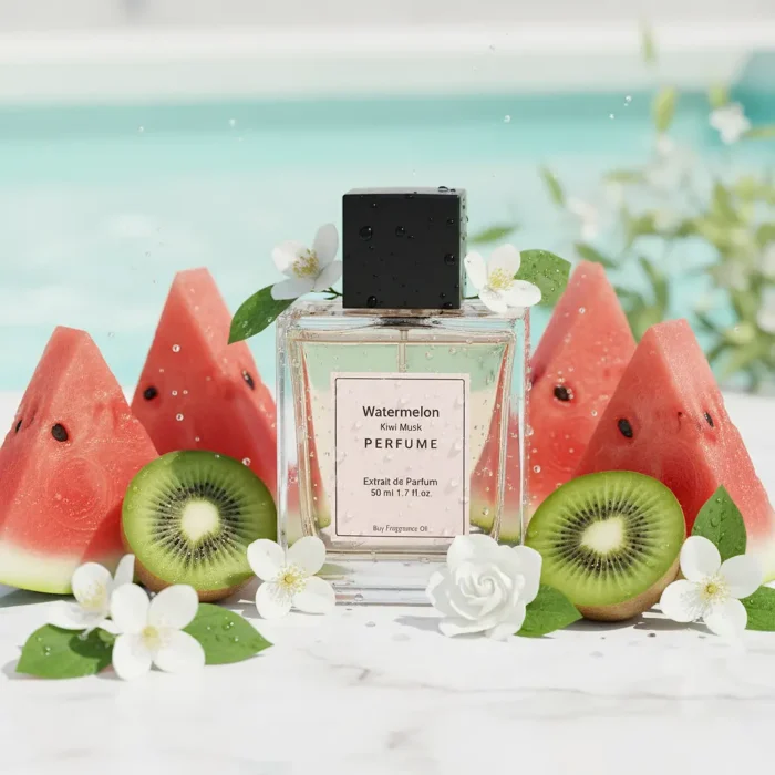 Experience Watermelon Kiwi Musk Perfume Oil, inspired by Dolce & Gabbana L’Imperatrice 3 (for reference only). A juicy, refreshing blend of watermelon, kiwi, and soft musk that radiates summer energy, youthful charm, and effortless elegance. Alcohol-free and long-lasting fruity floral perfume oil.