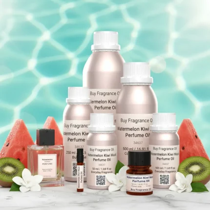 Experience Watermelon Kiwi Musk Perfume Oil, inspired by Dolce & Gabbana L’Imperatrice 3 (for reference only). A juicy, refreshing blend of watermelon, kiwi, and soft musk that radiates summer energy, youthful charm, and effortless elegance. Alcohol-free and long-lasting fruity floral perfume oil.