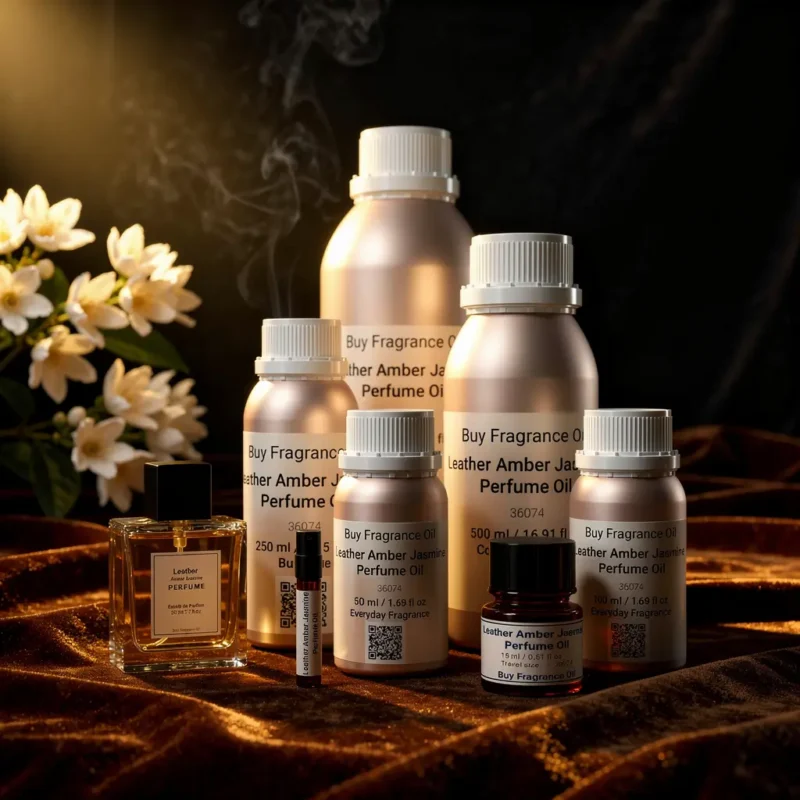 A bold blend of smooth leather, warm amber, and luminous jasmine.Alcohol-free extrait perfume oil crafted for confident, magnetic presence.